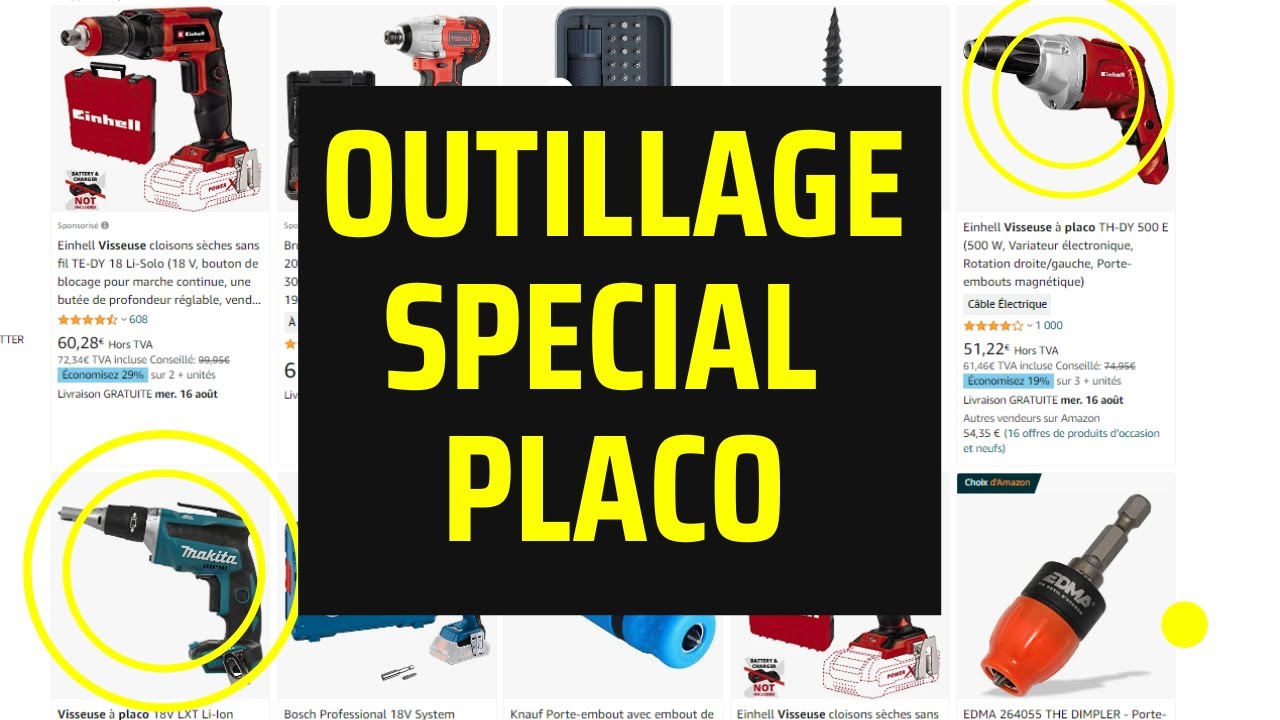 Devenez un Pro du #placo  : D&eacute;couvrez les Outils Essentiels &agrave; Avoir