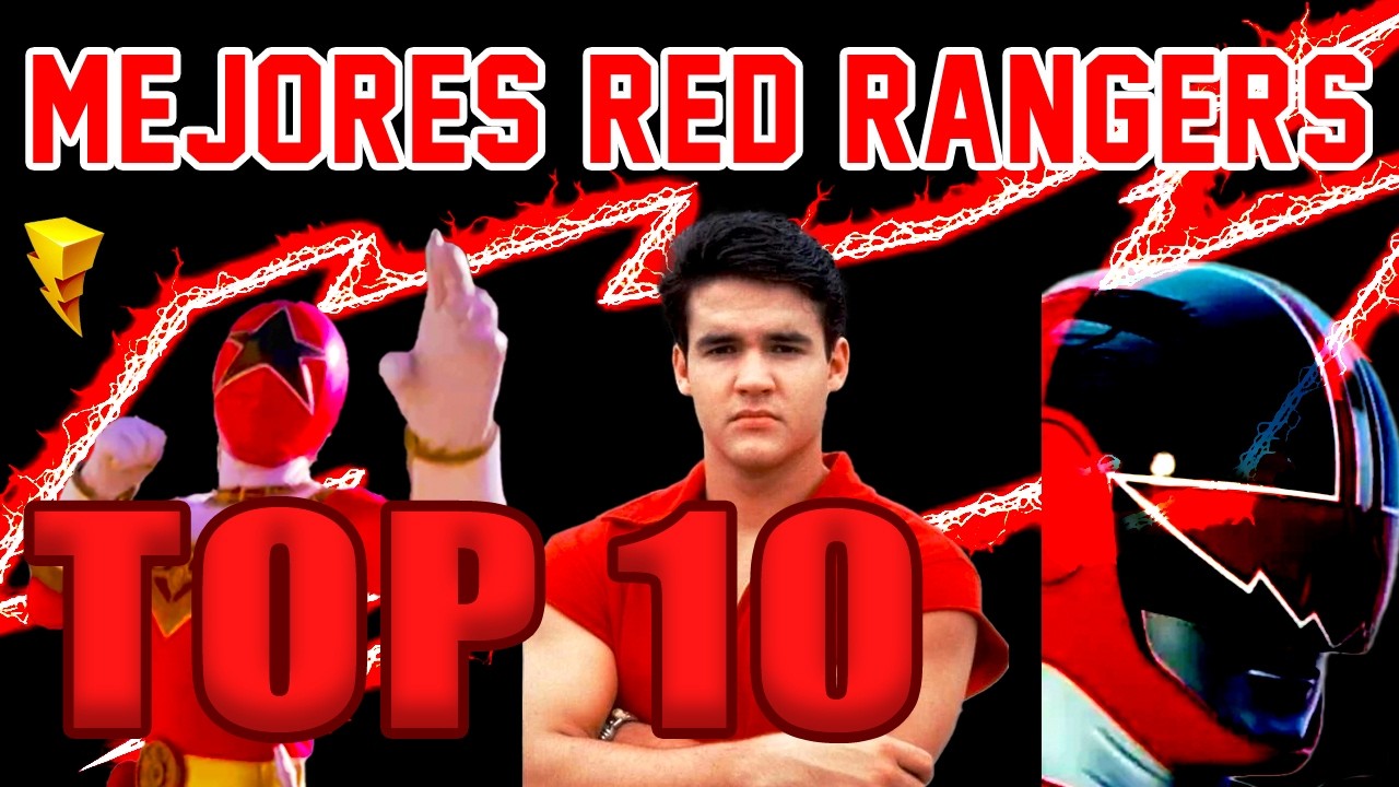 Top 10 MEJORES RED RANGERS || Yo Soy Ranger ⚡🔴