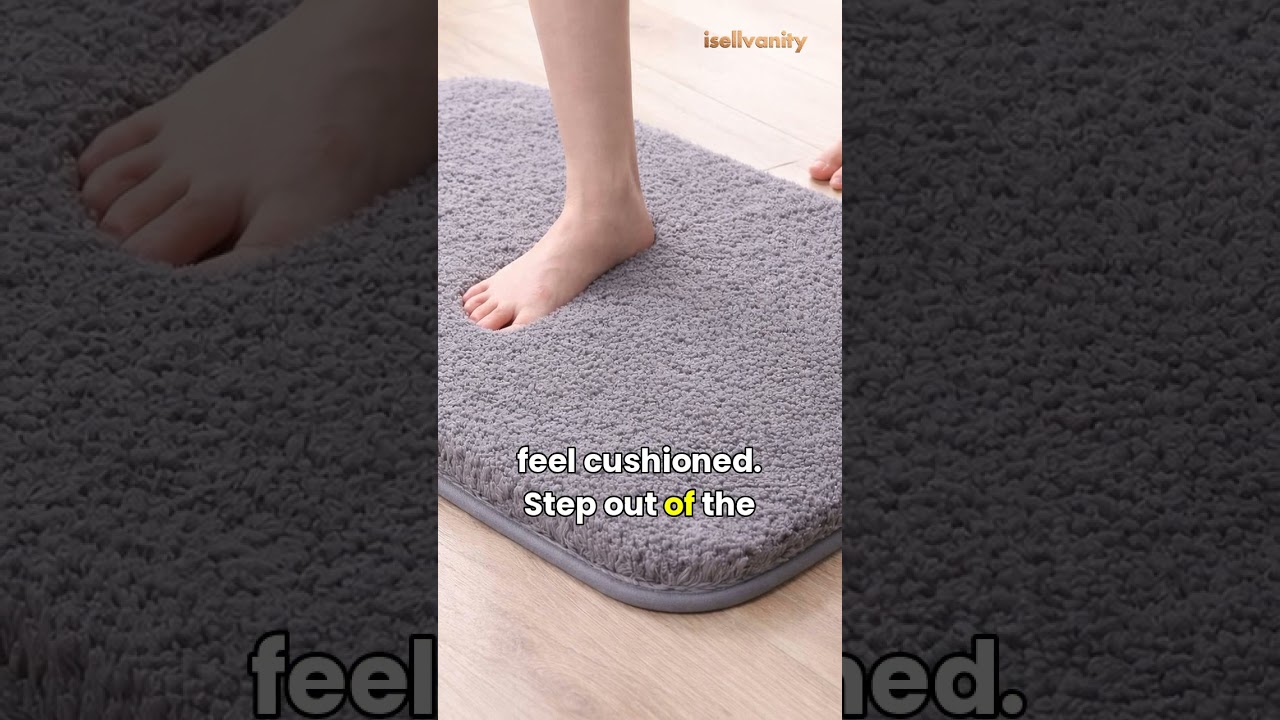 Step onto instant dry comfort with this chenille mat