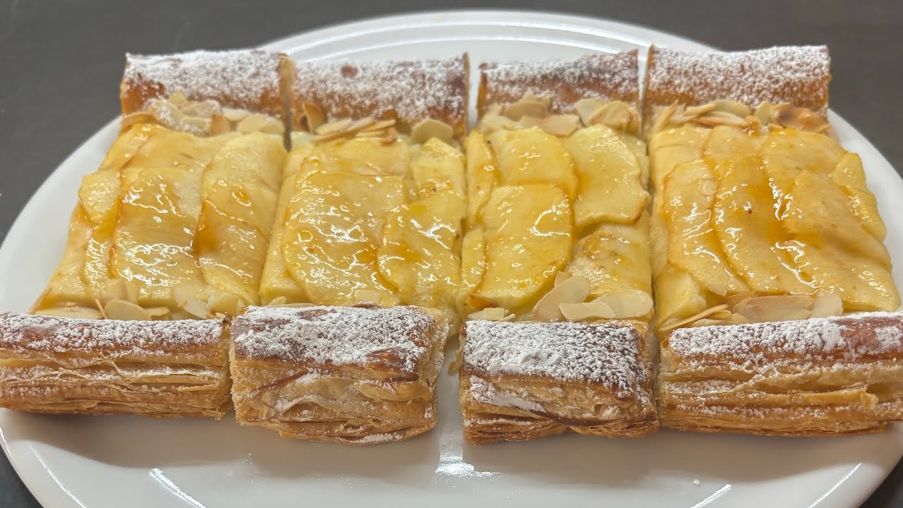 TARTE FINE AUX POMMES & CRÈME PÂTISSIÈRE