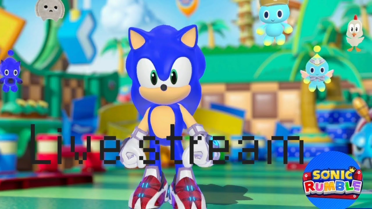 my first live stream! playing sonic rumble