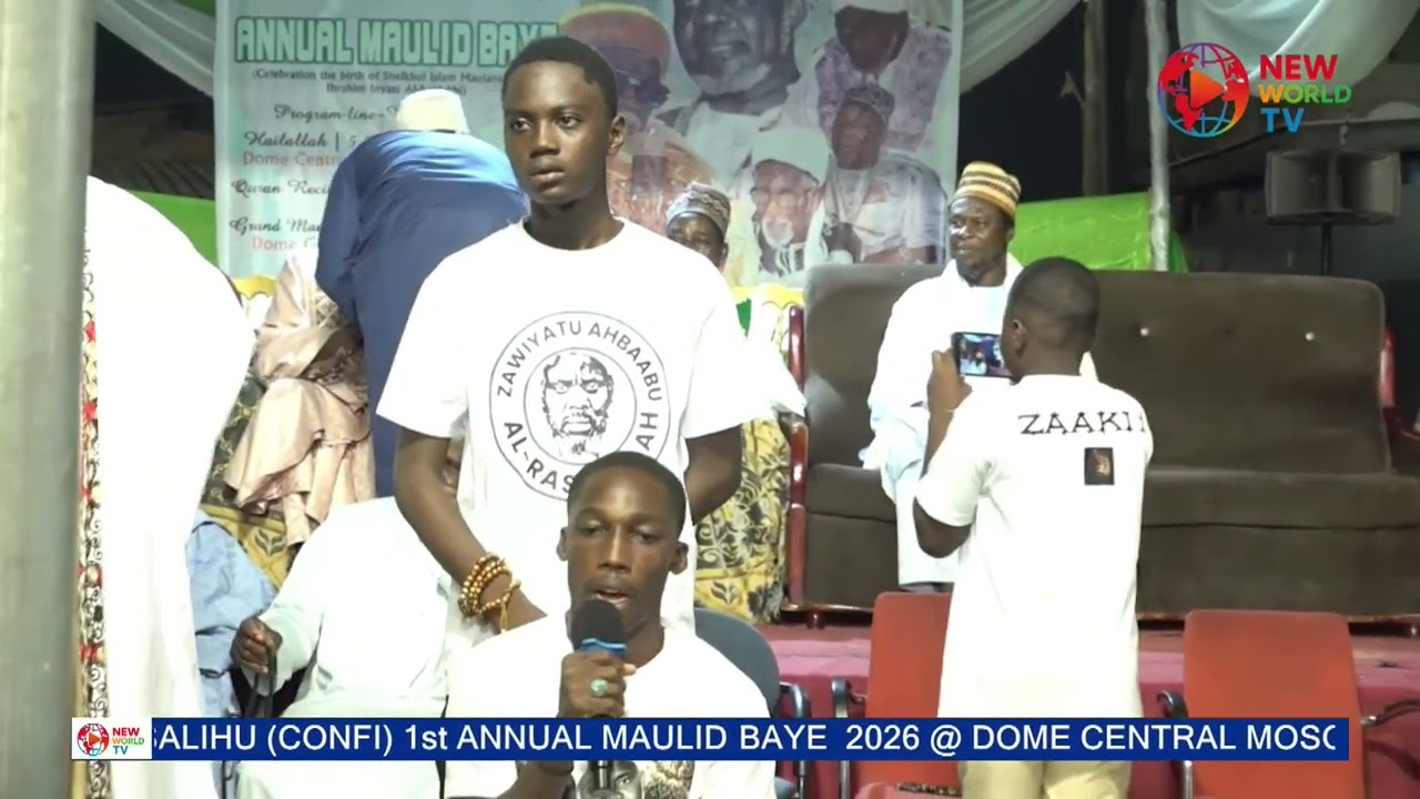 SARKI MUHAMMED SALIHU (CONFI) 1st Annual Maulid Baye  (GRAND MAULID) 2026 @ Dome Central Mosque (A)