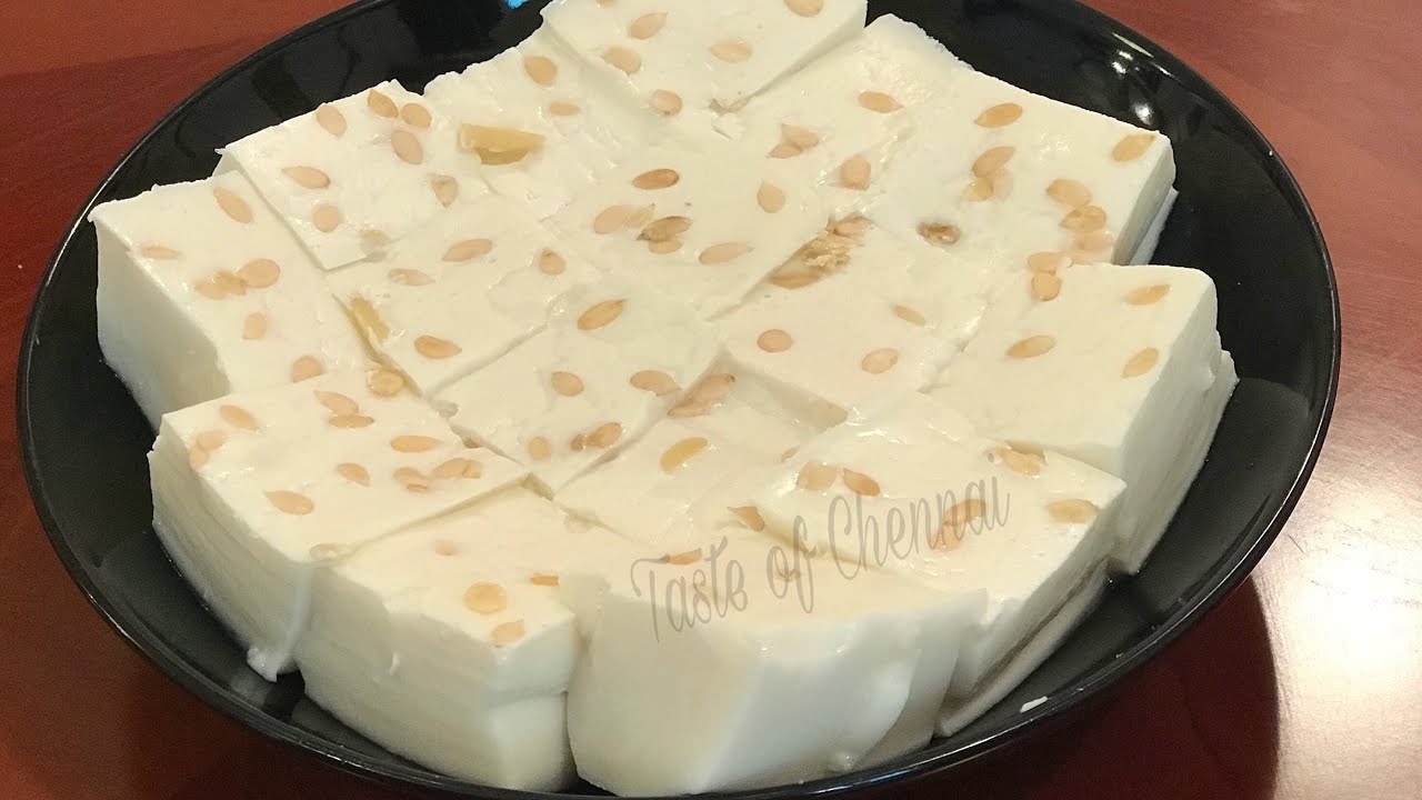 Coconut Milk Pudding in Tamil | Coconut Milk Pudding with China Grass