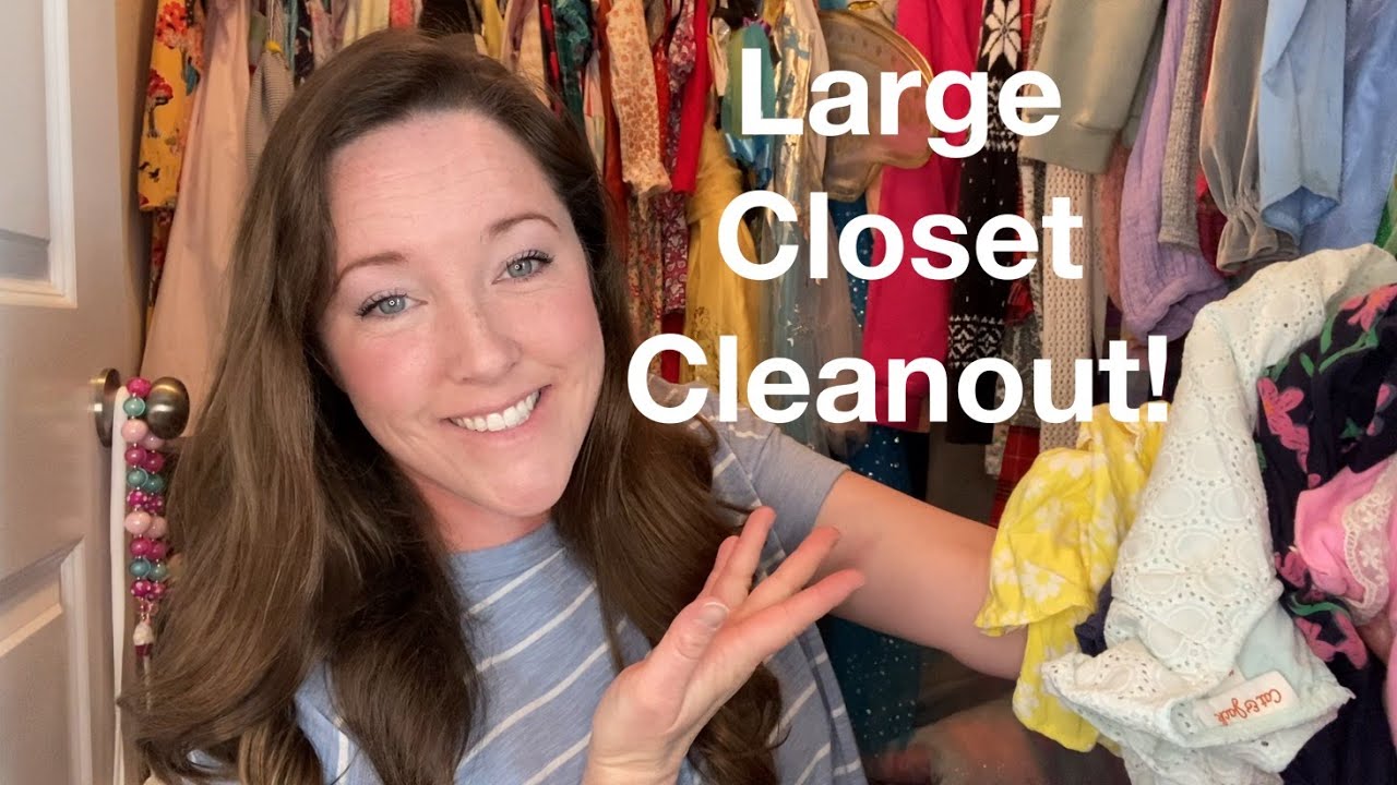 Large Closet Clean Out | Time to Organize My Kids Closet!