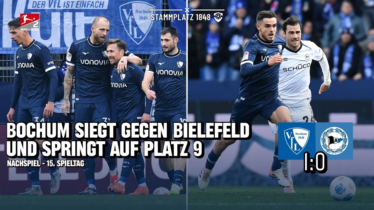SIEG gegen BIELEFELD: BOCHUM SPRINGT AUF PLATZ 9 🔥💙  - VfL Bochum 1848 1:0 Arminia Bielefeld