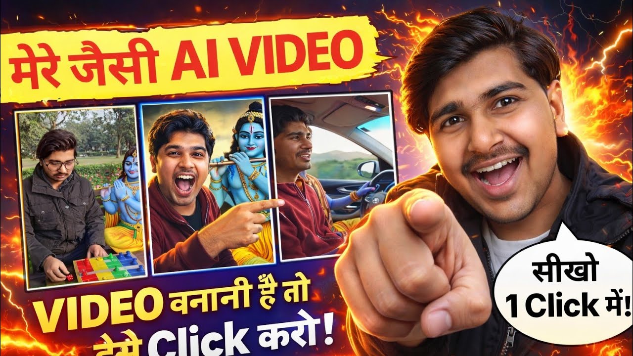 ​ Mere Jaisi AI Video Kaise Banaye 😱 | 1 Click Mein AI Video | No Copyright 🔥