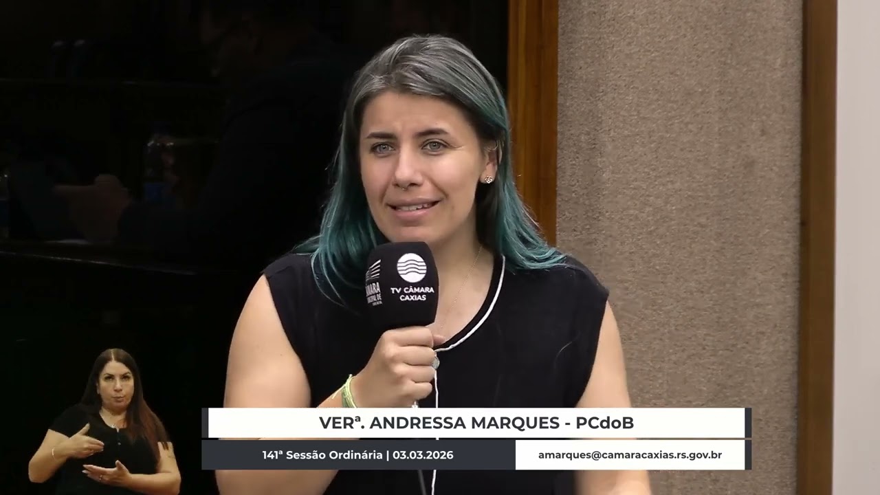 20 - 141ª Sessão Ordinária - Declaração de Voto - Andressa Marques/PCdoB | 03.03.2026