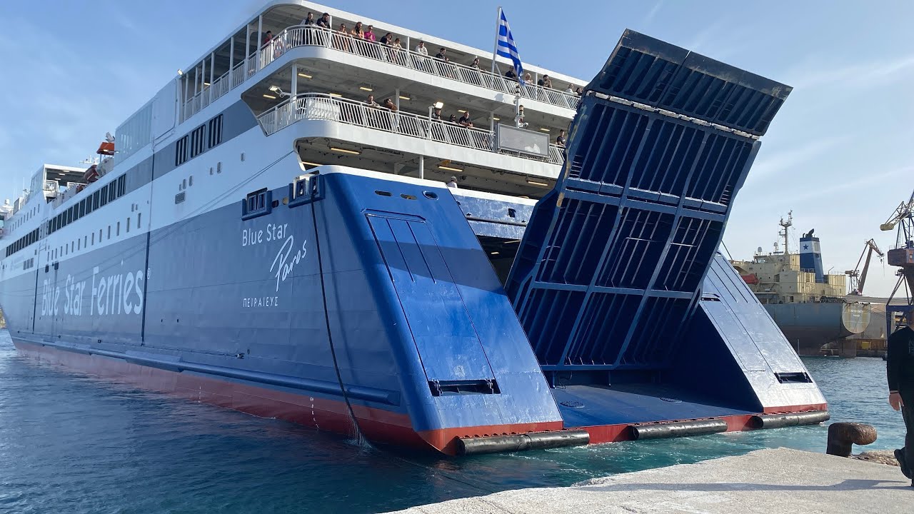Blue star Paros αναχωριση από την Σύρο