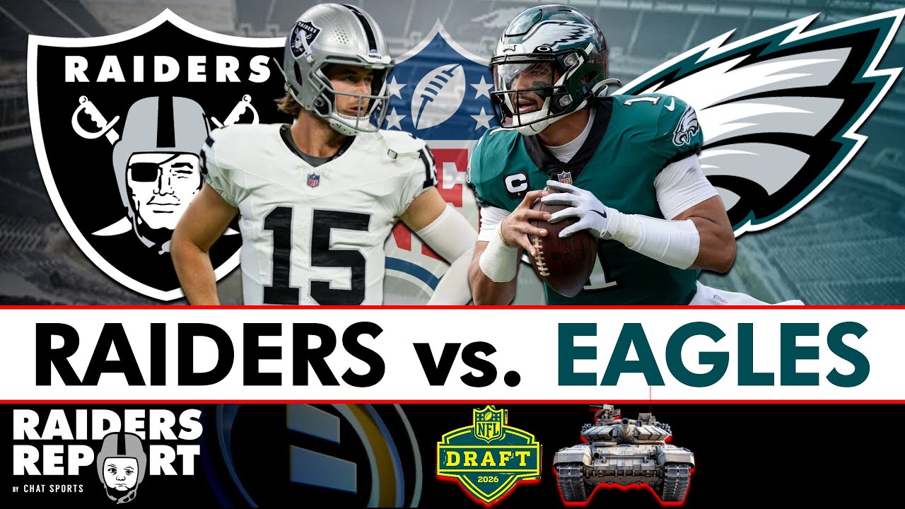 Raiders Live Stream Scoreboard vs Eagles, Free Watch Party & FOX Play-By-Play | 2026 NFL Draft Order