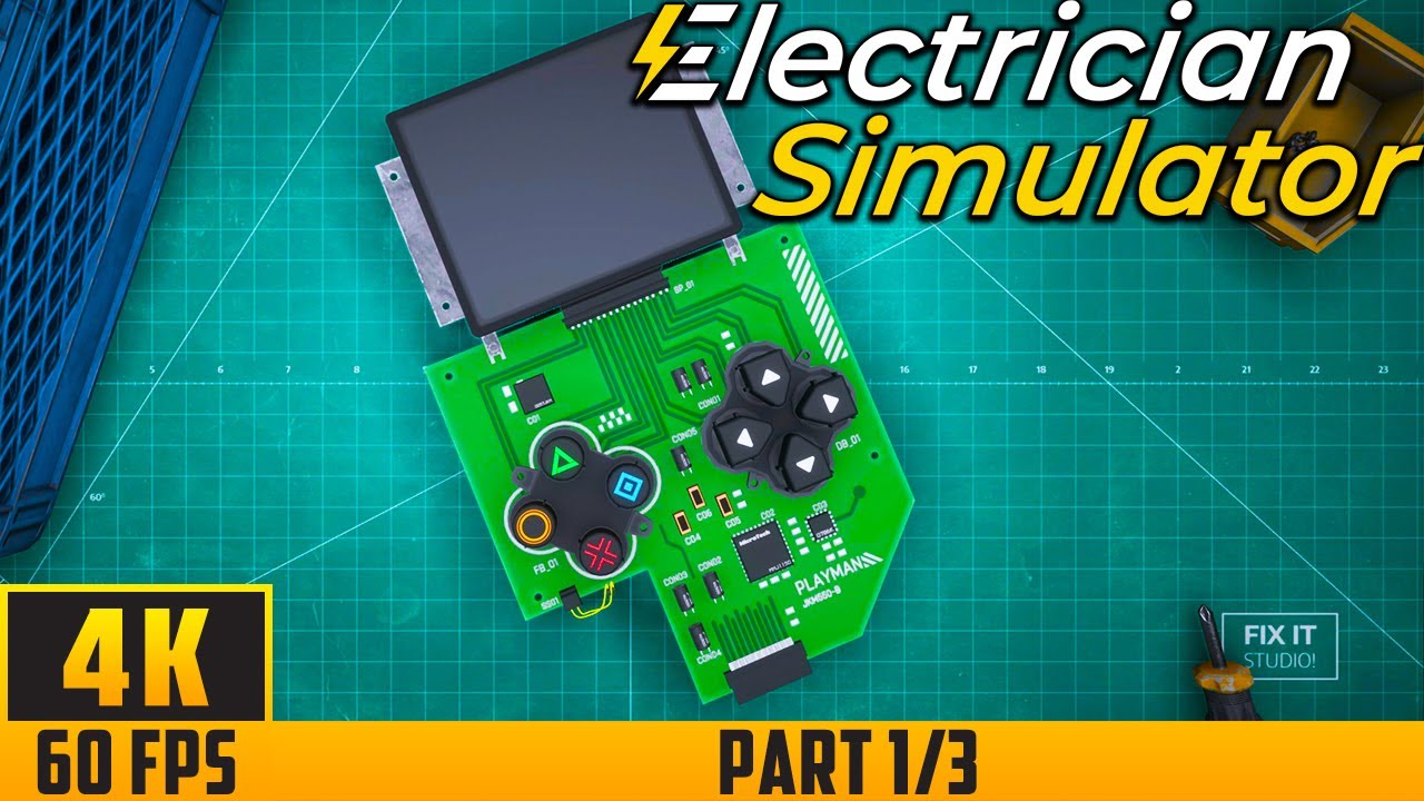 Electrician Simulator - Walkthrough Game - Part 1/3 (4K 60FPS) No Commentary