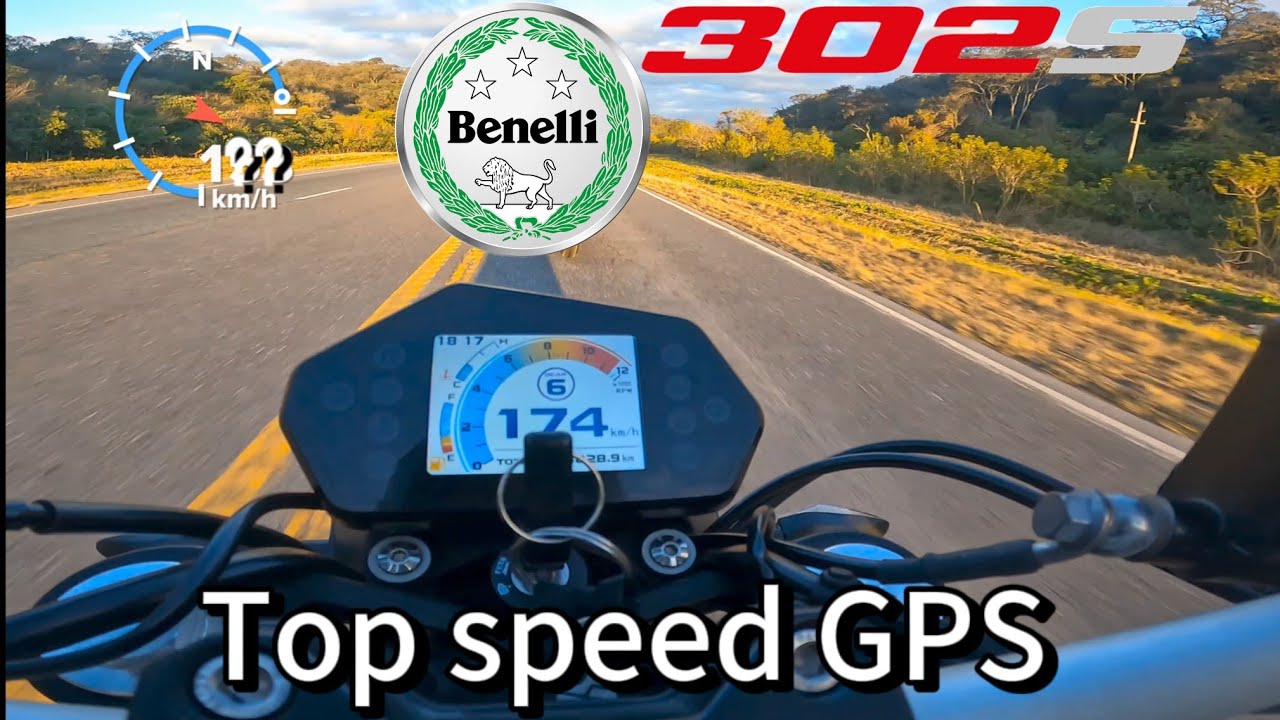 Benelli 302s velocidad m&aacute;xima GPS |Top speed|