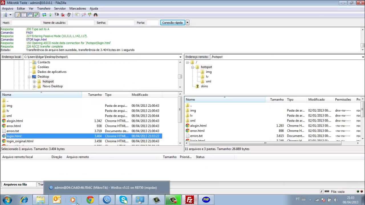 Vídeo Aula Como Editar a tela de Login e Senha no Mikrotik