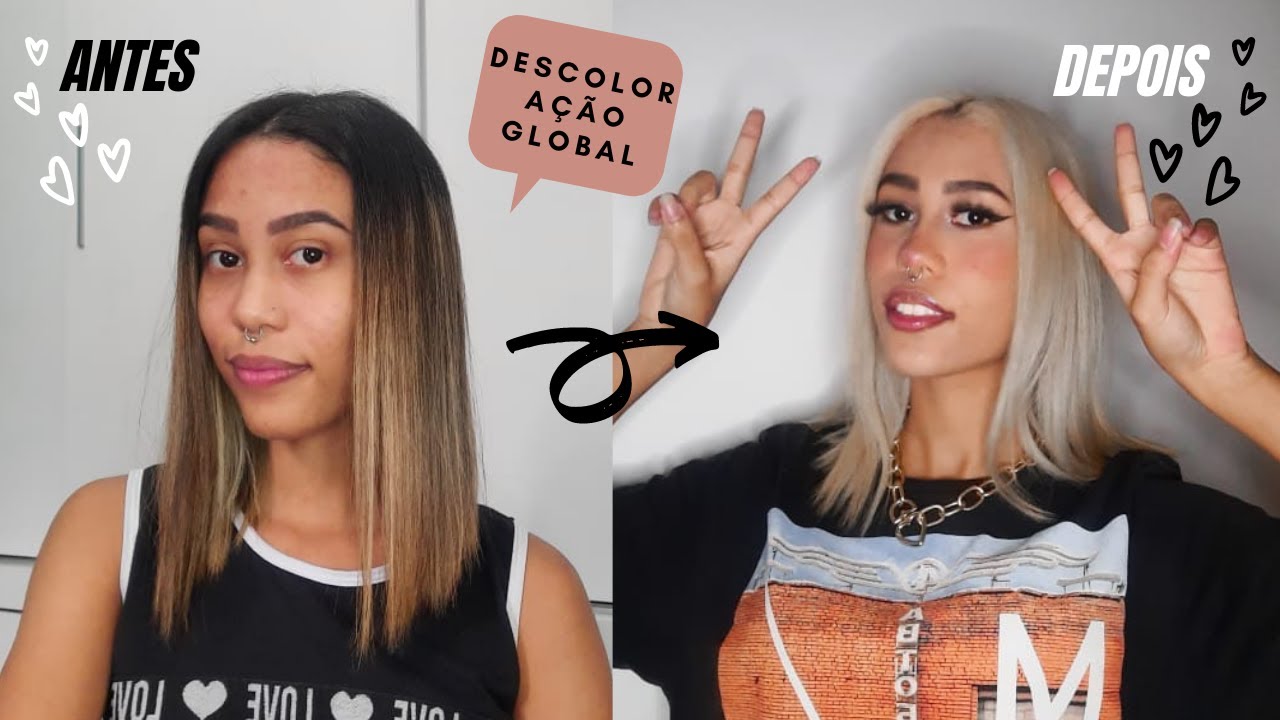 DESCOLORAÇÃO GLOBAL EM CASA | DEU CERTO? | Stella Lins