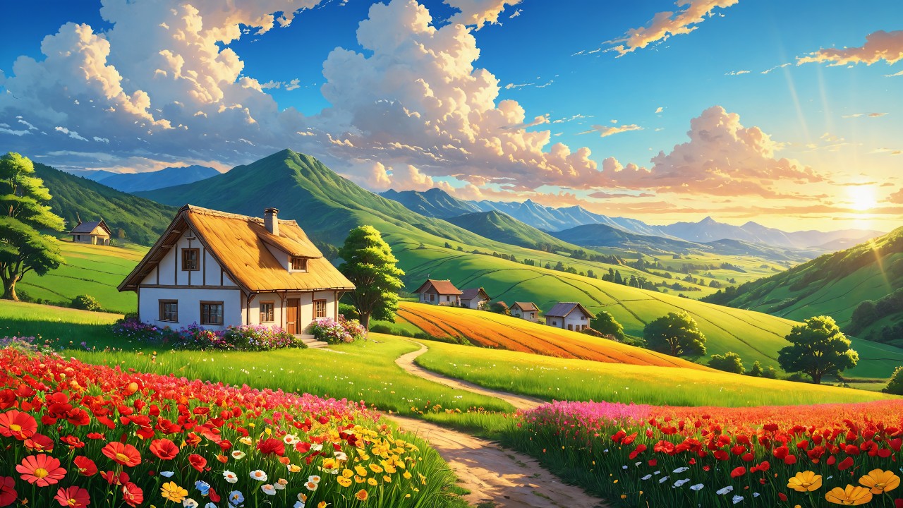 Sunset Piano at the Little House 🌾 | Deep Relaxation