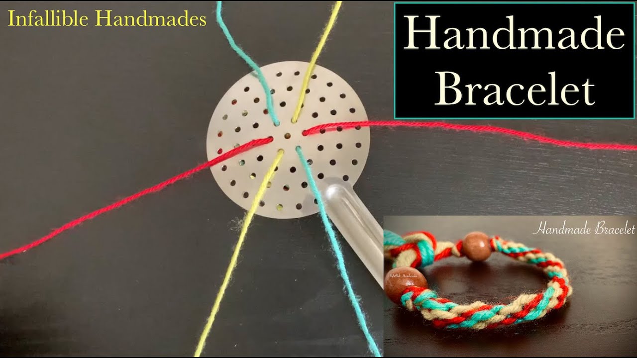 How To Make Bracelet With Skimmer Spoon | DIY Yarn Bracelet | Friendship Bracelet