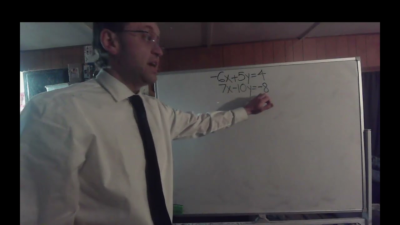 Solving Systems of Equations Algebraically: Elimination Method