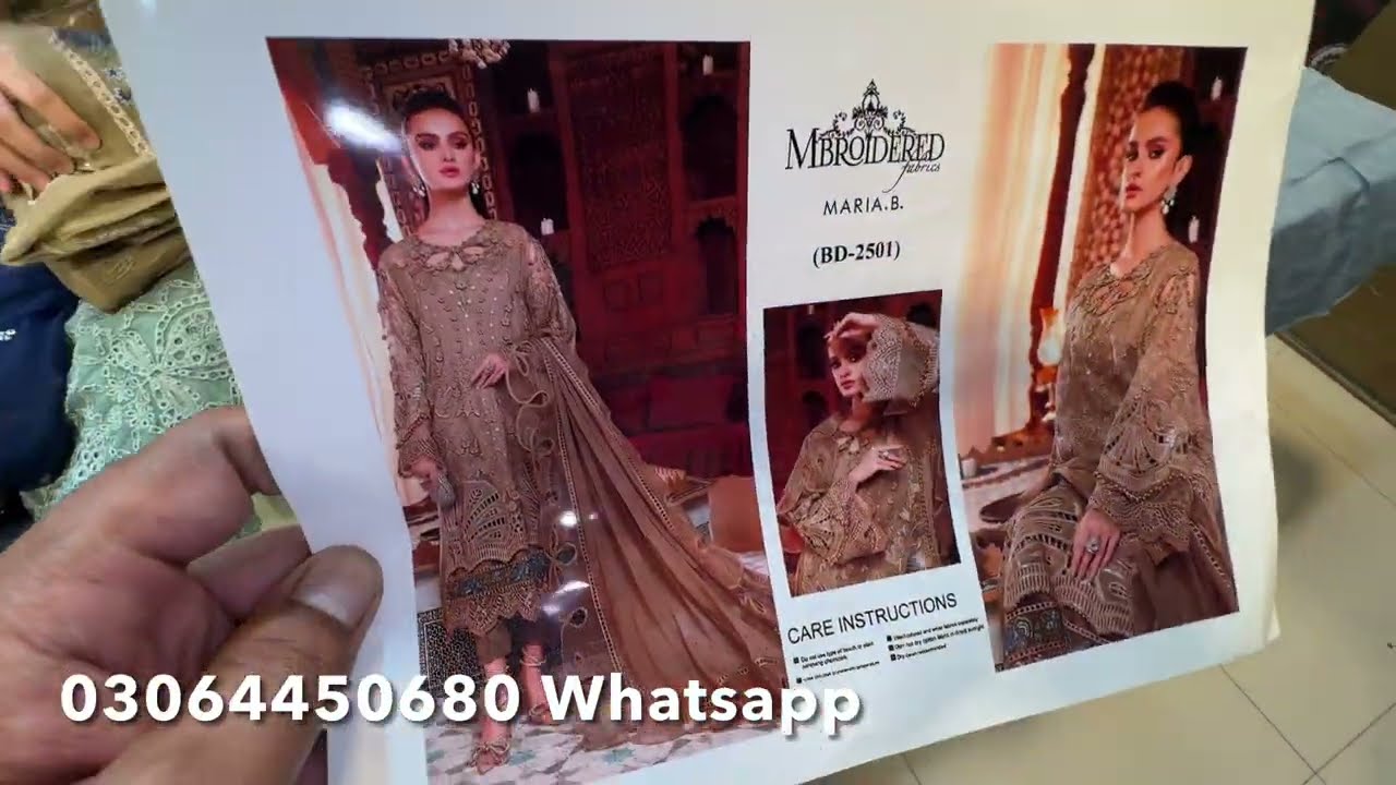 Maria B Pure Bamber Chiffon 9500 Sale |