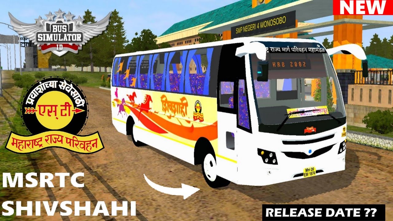 Msrtc Shivshahi Bus Mod For Bus Simulator Indonesia | Release Date Fixed 🎉| Msrtc Bus Mod #bussid