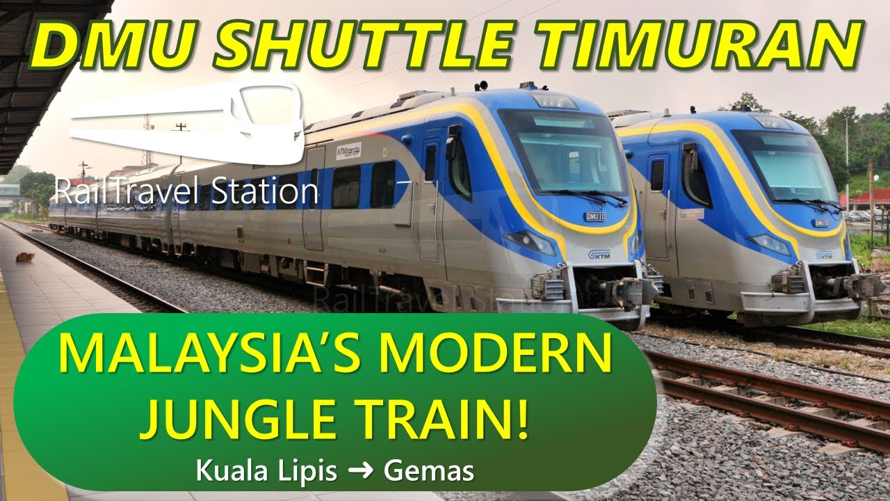 MALAYSIA MODERN JUNGLE TRAIN! 🇲🇾🚆 KTM Shuttle Timuran 35dn Kuala Lipis→Gemas