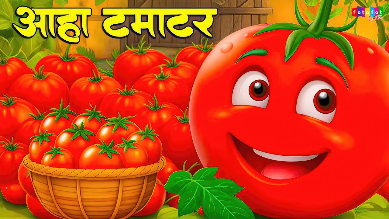 आहा टमाटर - Aaha Tamatar Bade Mazedar | Hindi Nursery Rhymes And Kids Song | #aahatamatar2026