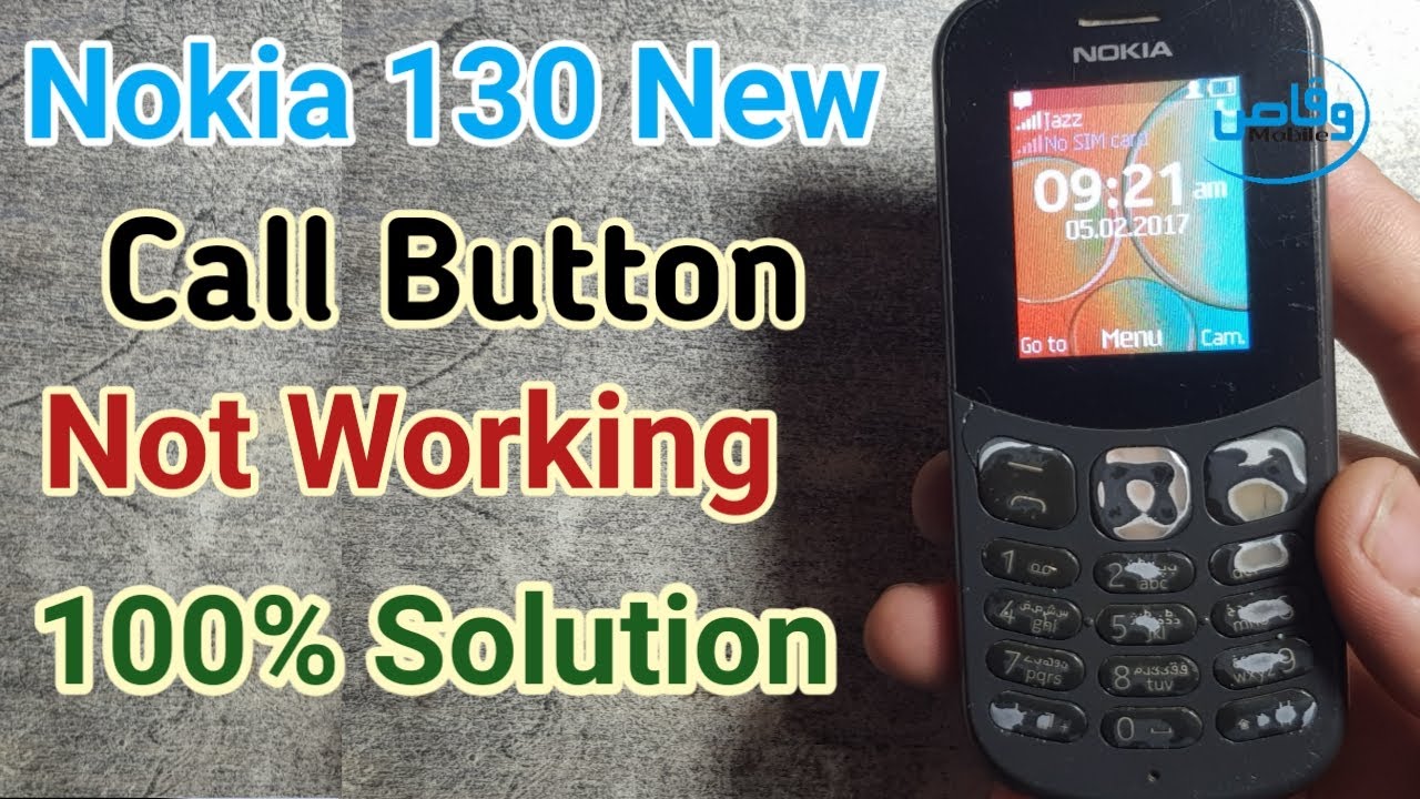 Nokia 130 ta-1017 Call button not Working Solution by Waqas Mobile