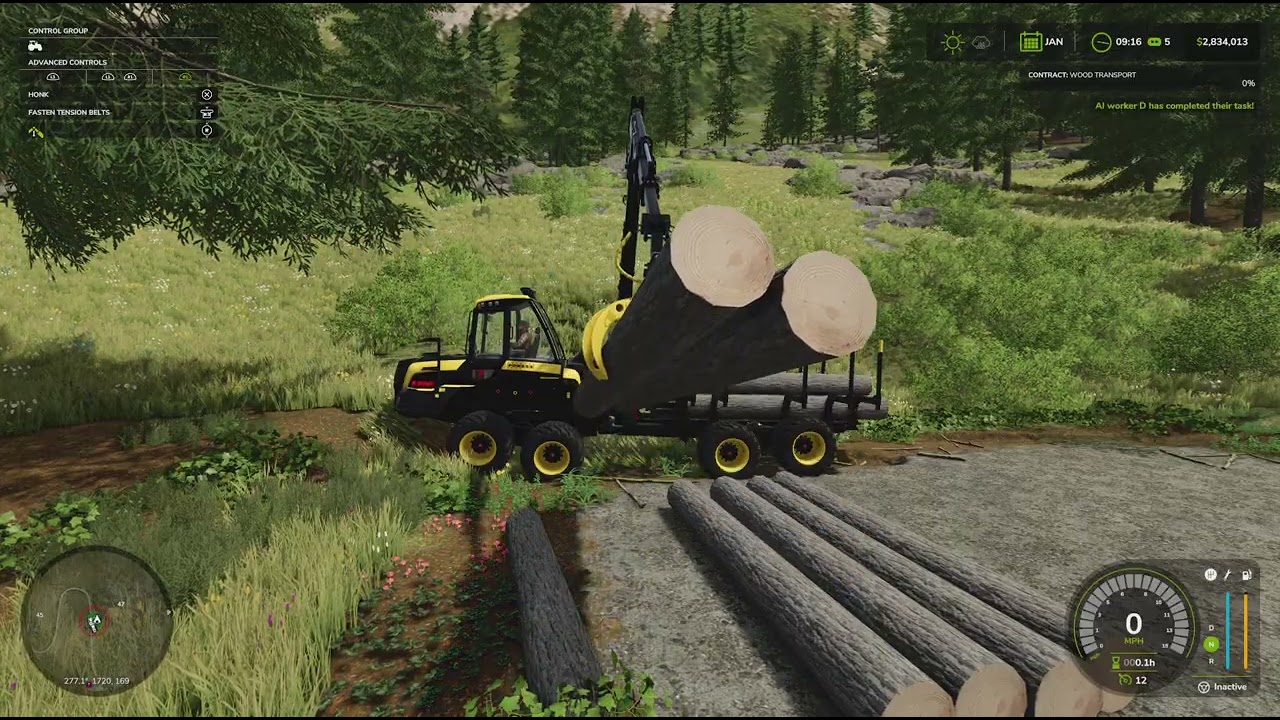 Wood transport is brutal!