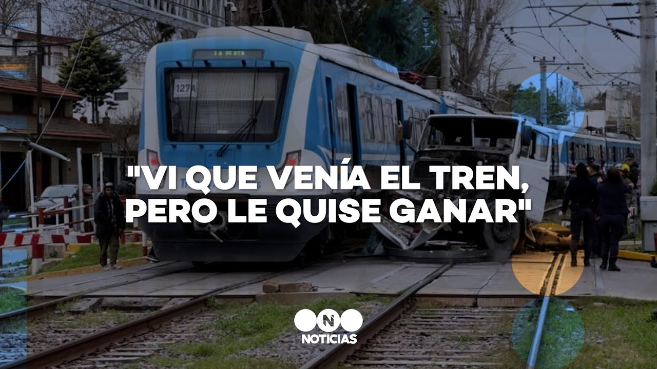 CRUZÓ con la BARRERA BAJA y CASI LO MATA el TREN - Telefe Noticias