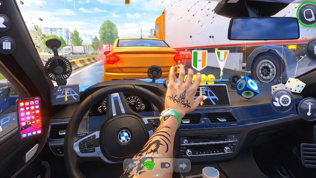 Truck simulator ultimate l luxurious BMW CAR mod l Realistic gameplay mobile 🚘🚦☔#youtubvideo