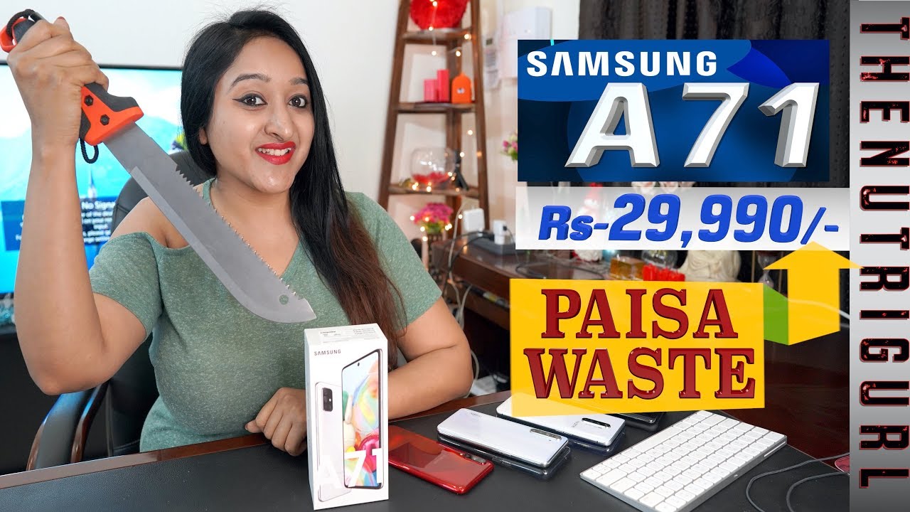 Samsung Galaxy A71 - Unboxing & Overview in HINDI (Indian Unit)