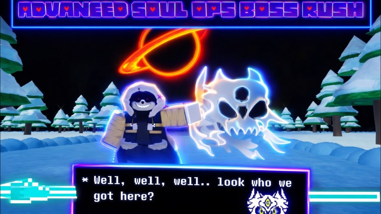 [UPDATE!!] OUTERDUST [BOSS] Sans Gameplay | Advanced Soul Ops boss Rush