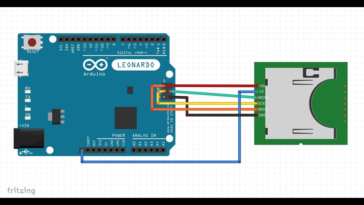 26. Jak podłączyć moduł SD do Arduino Leonardo?
