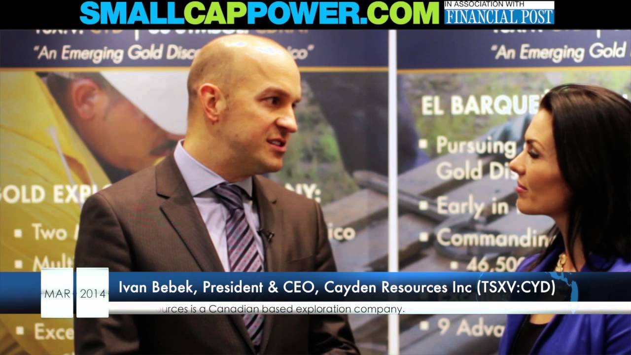 SmallCapPower's Tracy Bezeau Interviews Cayden CEO Resources Ivan Bebek at PDAC2014