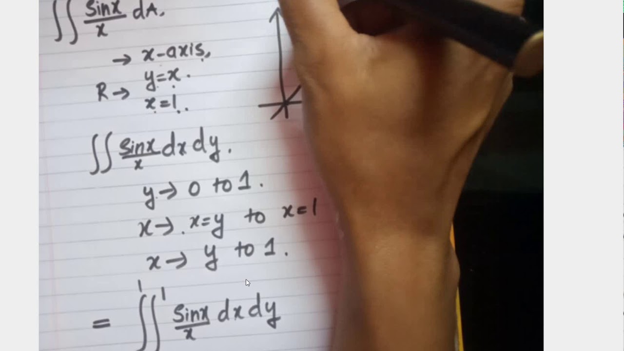 double integral sinx by x