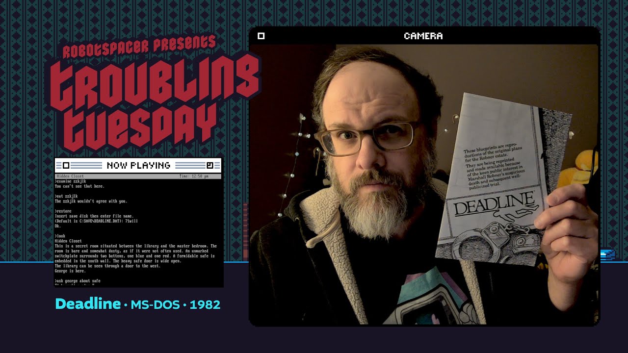 Deadline – Part 10 – murder mystery text adventure game