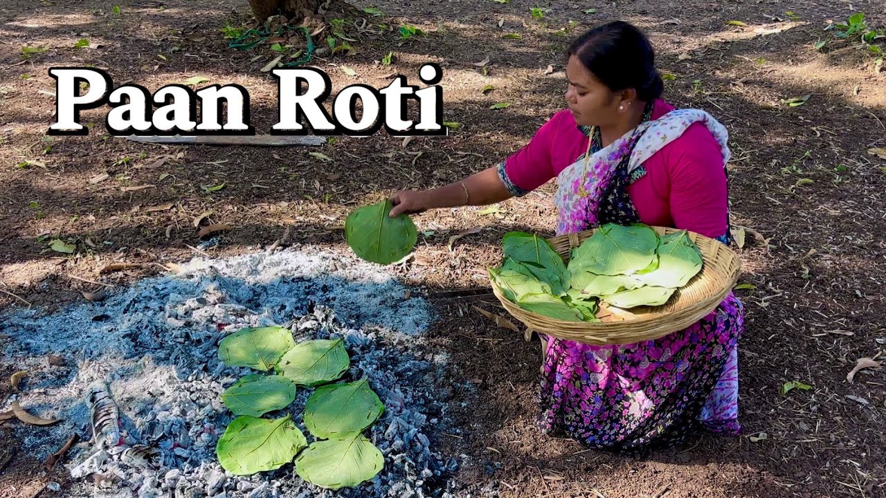 Tribal Superfood Meal | Palash Leaf Roti BBQ + Daal Fry & Imli Ki Chutney | पान रोटी की रेसीपी 