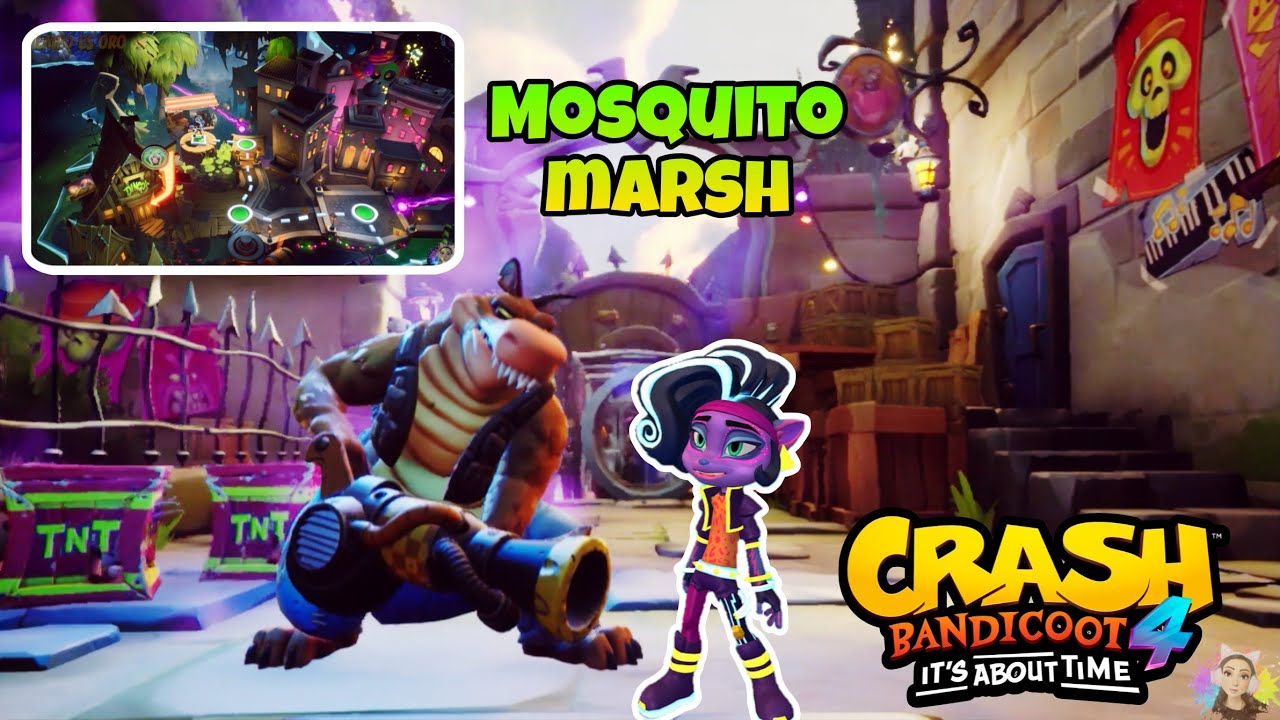 Crash Bandicoot 4 | Mosquito Marsh | Walkthrough | All boxes, Diamonds |  🎮Andy Lo Plays🎮