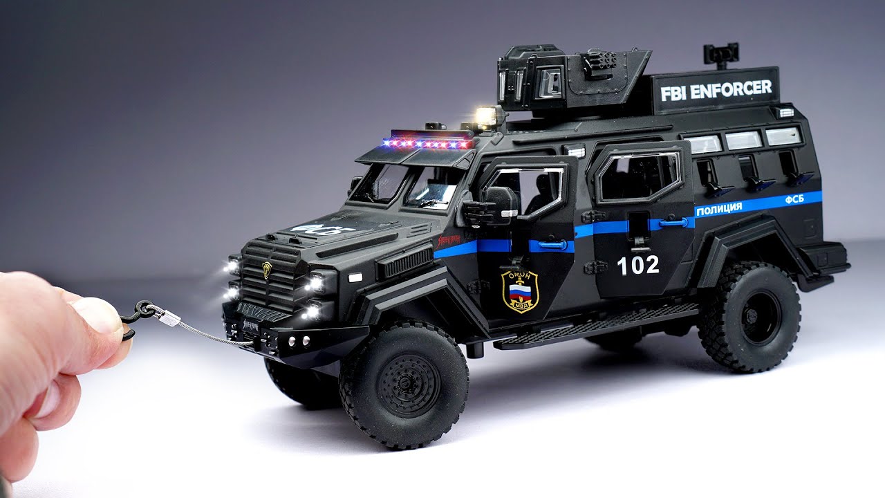 Unboxing of Armoured Police Enforcer Diecast Model Truck 😈