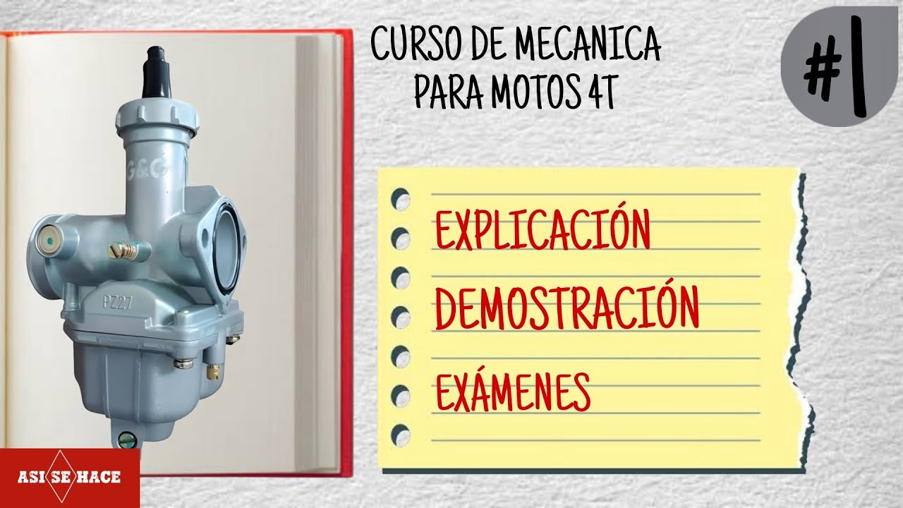 Curso De Mecanica Para Motos | FUNCIONAMIENTO DEL CARBURADOR |