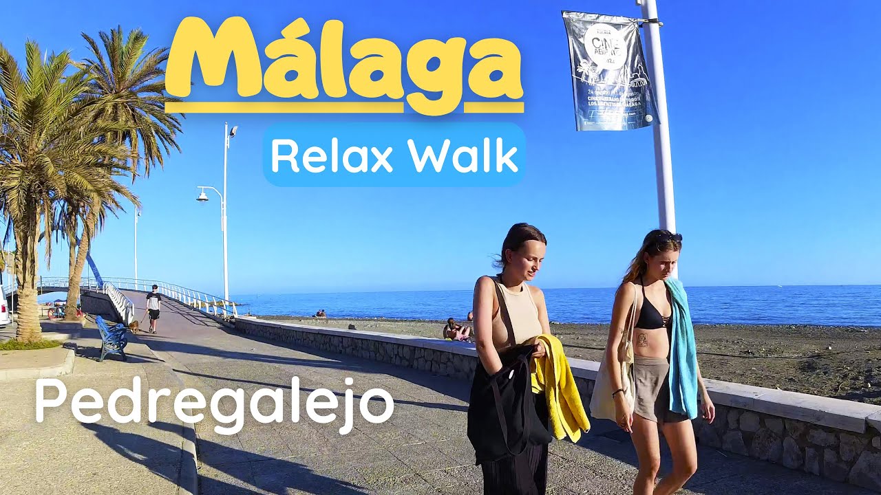 Relax Walk Malaga - district Pedregalejo, Spain. Costa del Sol