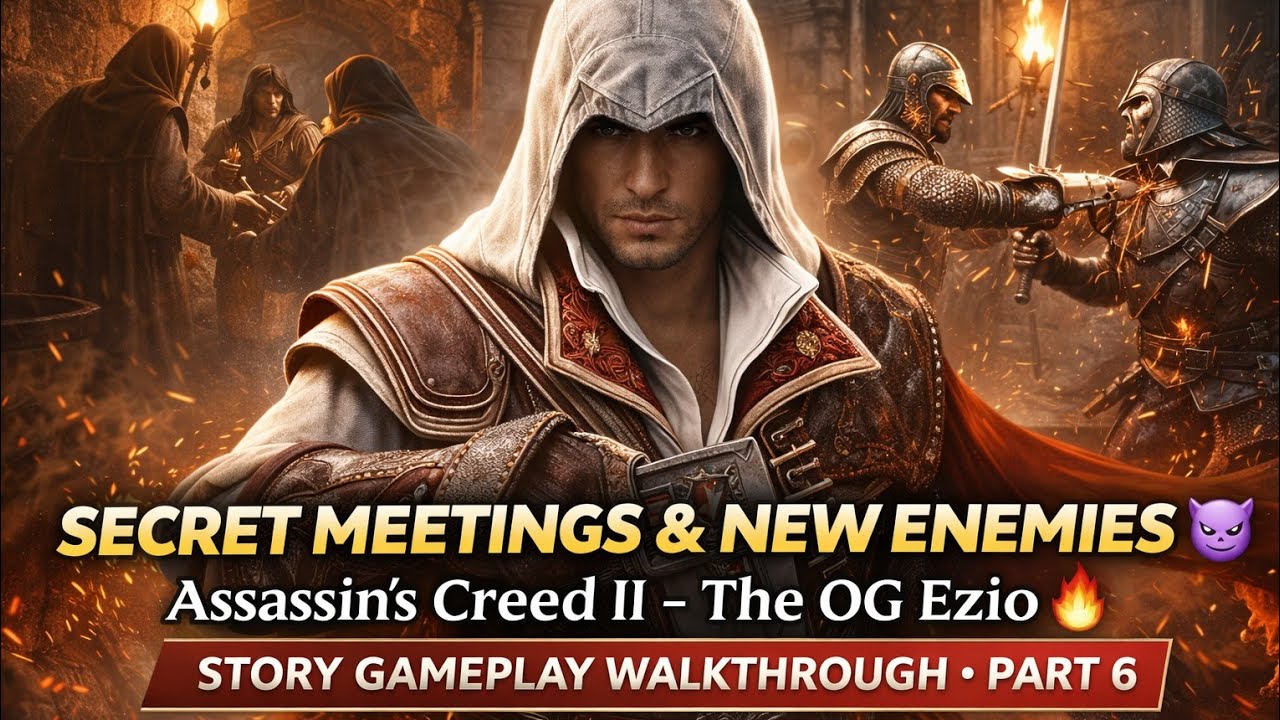 Secret Meetings & New Enemies|Assassin’s Creed II – The OG Ezio | Story Gameplay Walkthrough –Part 6