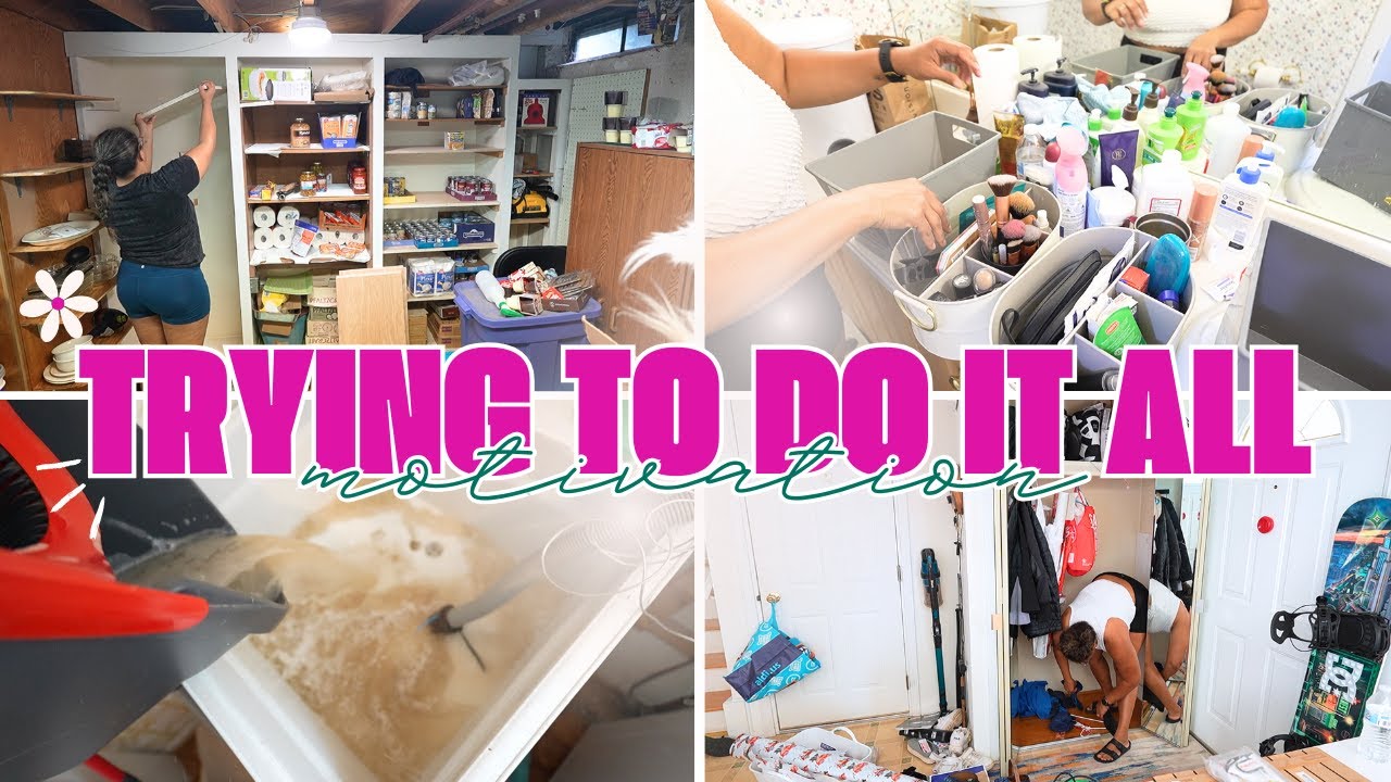 TRYING TO DO IT ALL! :: pantry wall, cleaning, organizing 🏡