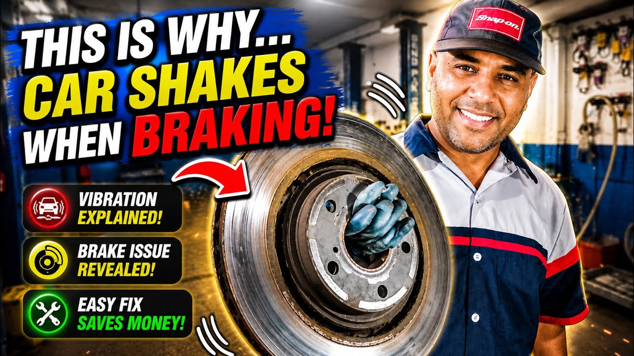 The reason why car shakes when Braking