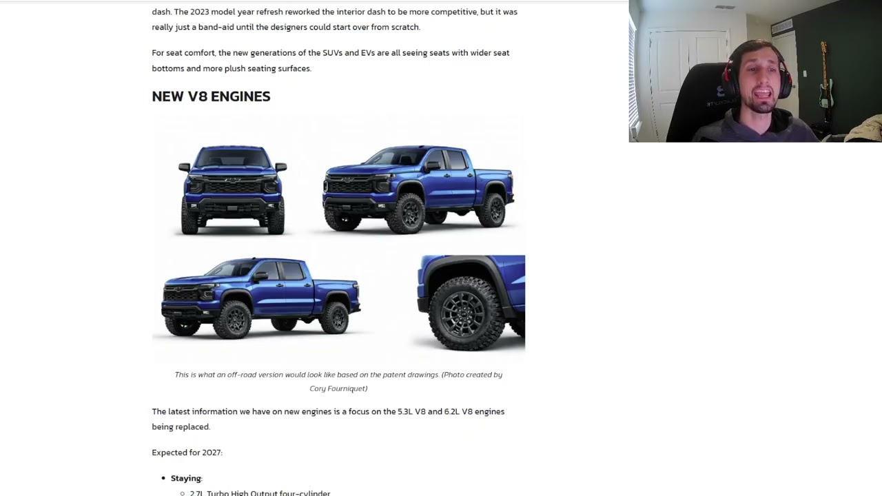 Вот все НОВИНКИ в грузовиках Chevrolet и GMC 1500 2027 года.