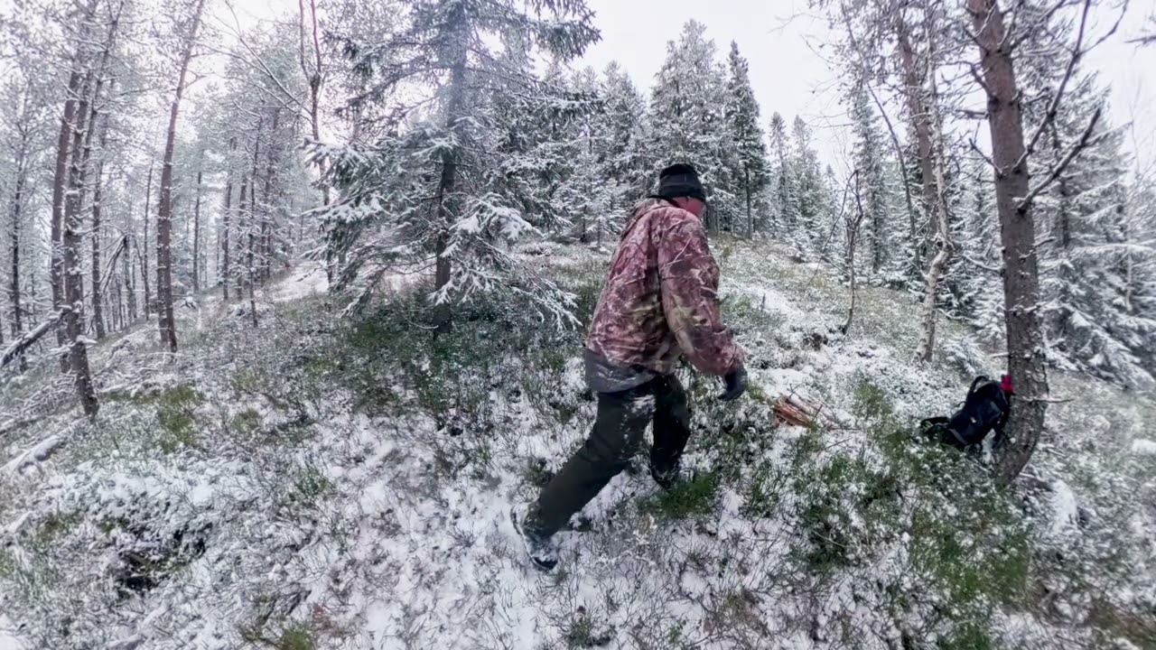The first snow will be enjoyed outside