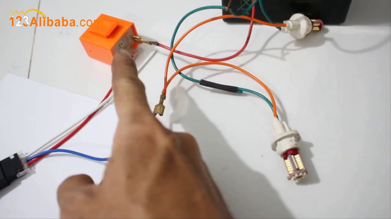Hướng dẫn đấu công tắc Hazard Nháy 4 bóng xi nhan - Đèn ưu tiên