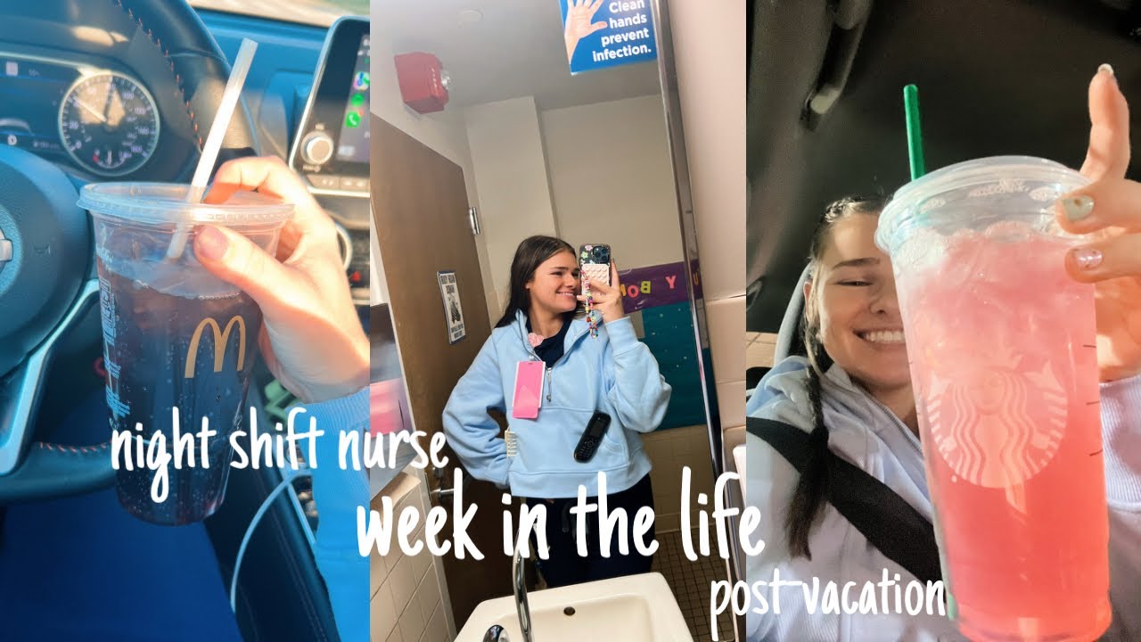 THE REALITY OF A MORNING PERSON WORKING NIGHT SHIFT | 5 12-hour shifts in 7 days
