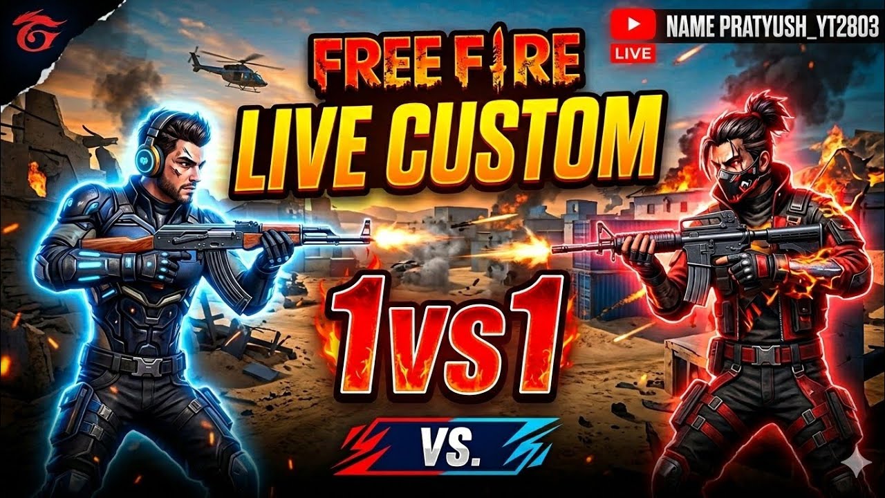 FREE FIRE LIVE 🔴 CUSTOM 1v1 BATTLE | Who Is The Real Pro? 😈🔥#freefire#gameplay#classsquad