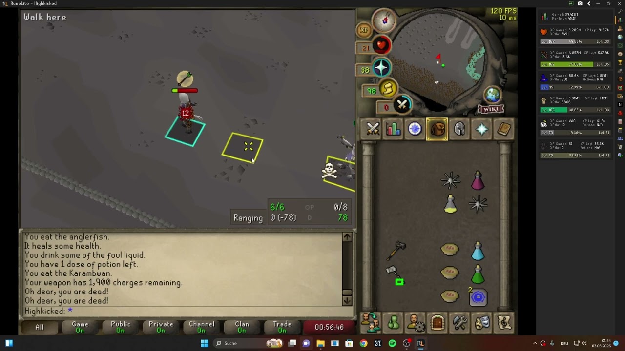OSRS Risk Fight Quick Tip:  Advanced Movement - 3 and 4 click slide
