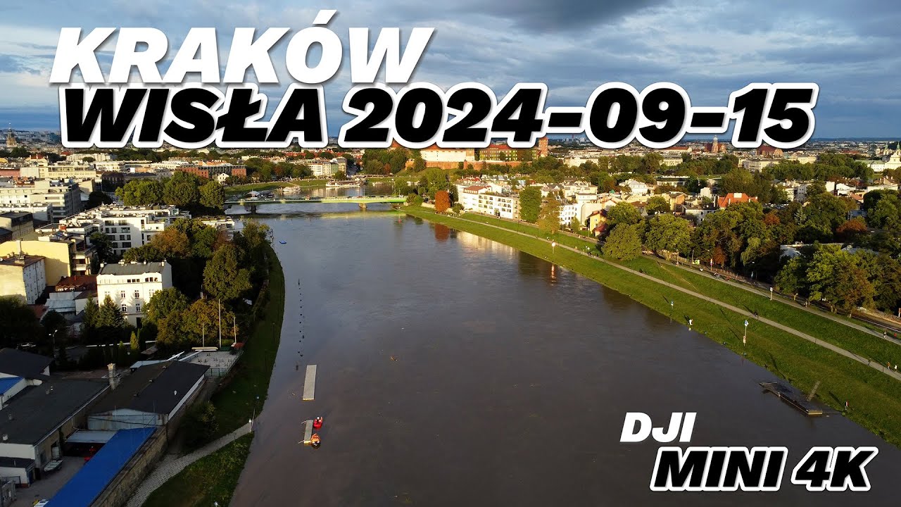 Wisła okolice Wawelu - pogotowie powodziowe 2024