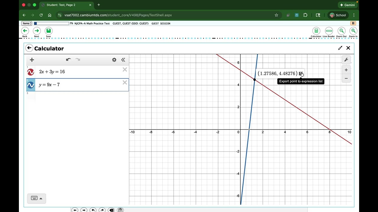 How To Steal Points With Desmos | Systems of Equations